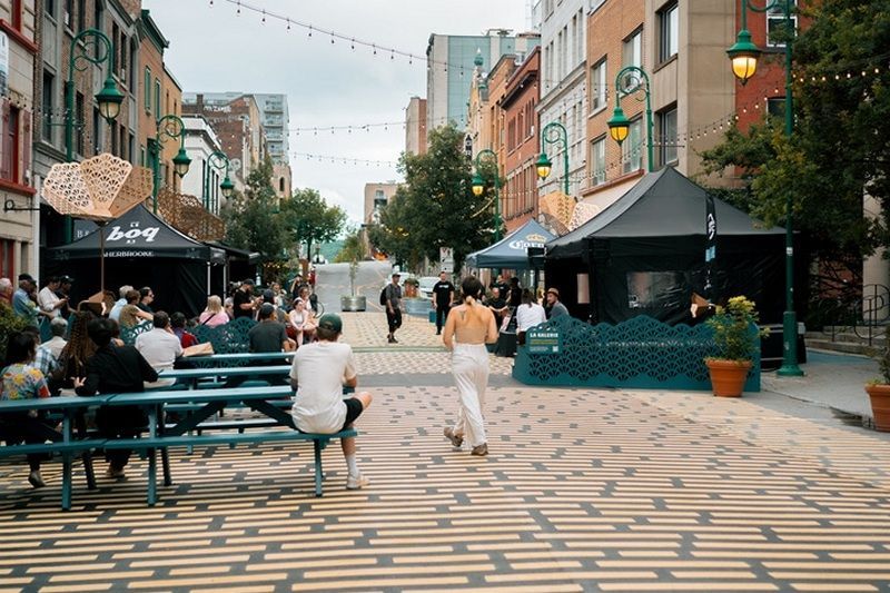 La rue Wellington Nord à Sherbrooke se transforme pour la saison estivale